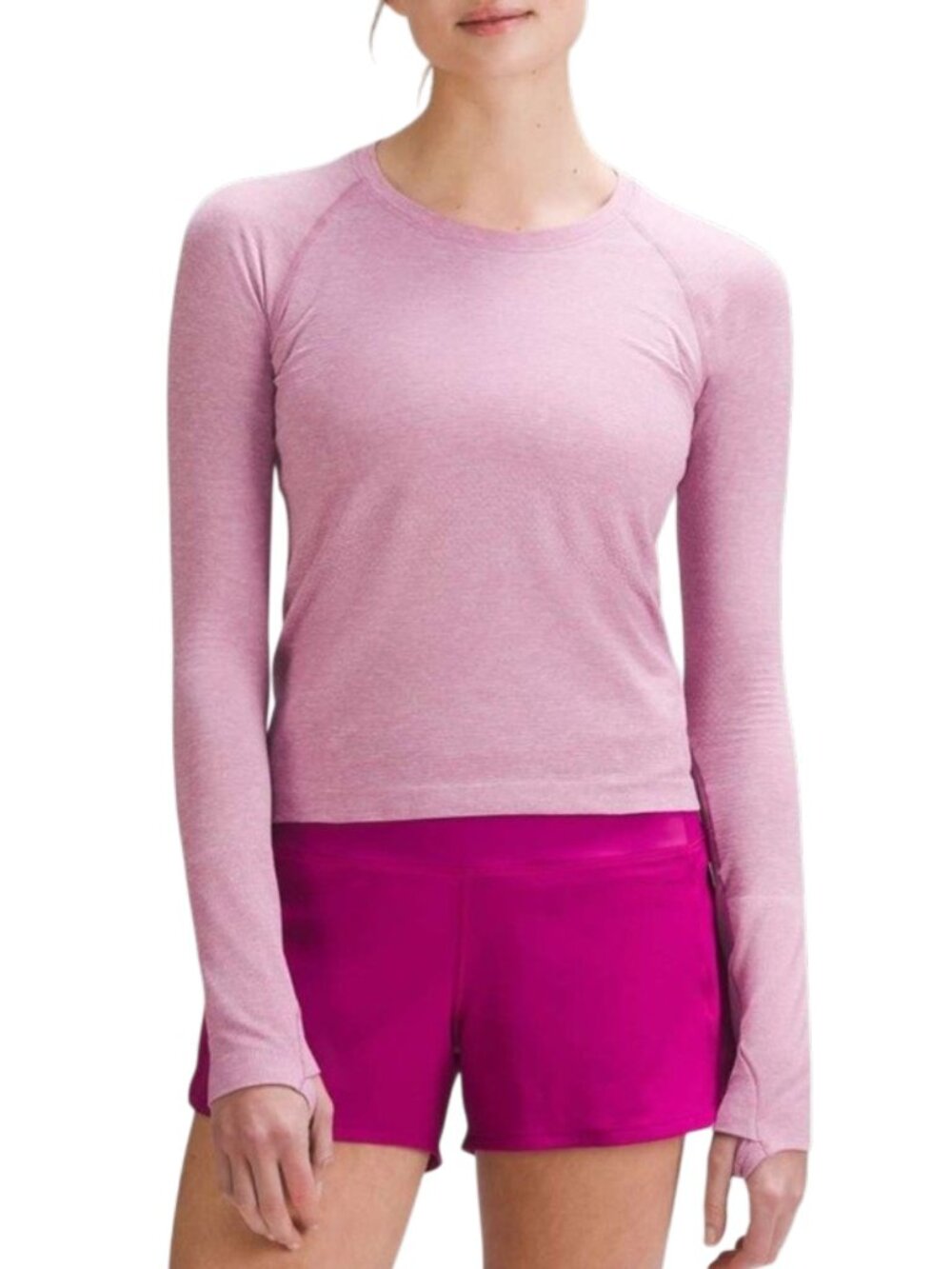 Lululemon Swiftly Tech Race Length Long Sleeve Top 6 Lilac Pink